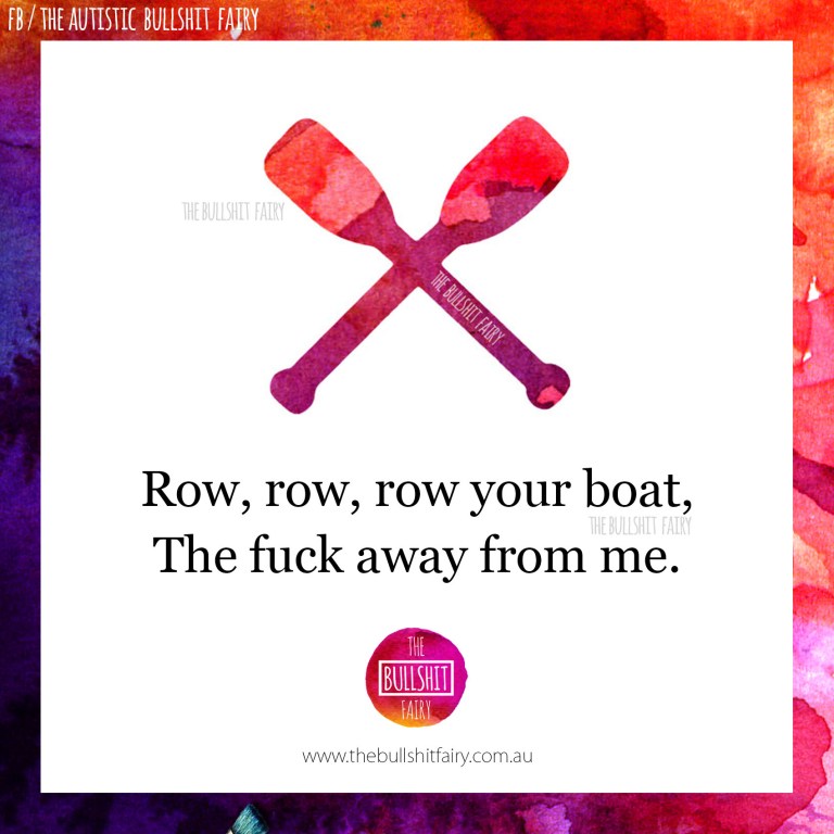 The Bullshit Fairy Quote No_55 Row your boat v2